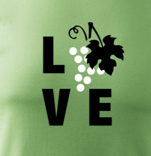 Tričko Love víno