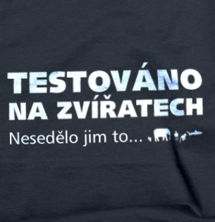 Tričko Testováno na zvířatech