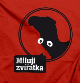 Tričko Miluji zvířata - velbloud