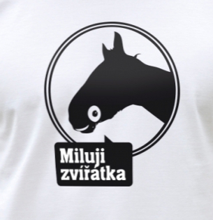 Tričko Miluji zvířata - kůň