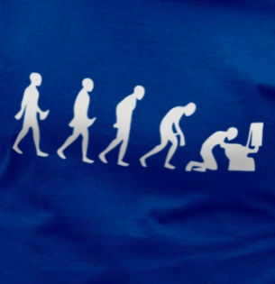 Tričko Evolution - toilet - tričko