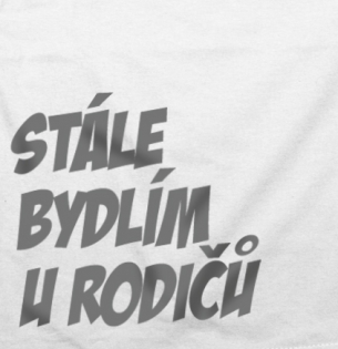 Tričko Stále bydlím u rodičů