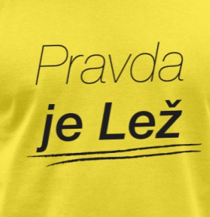 Tričko Pravda je lež